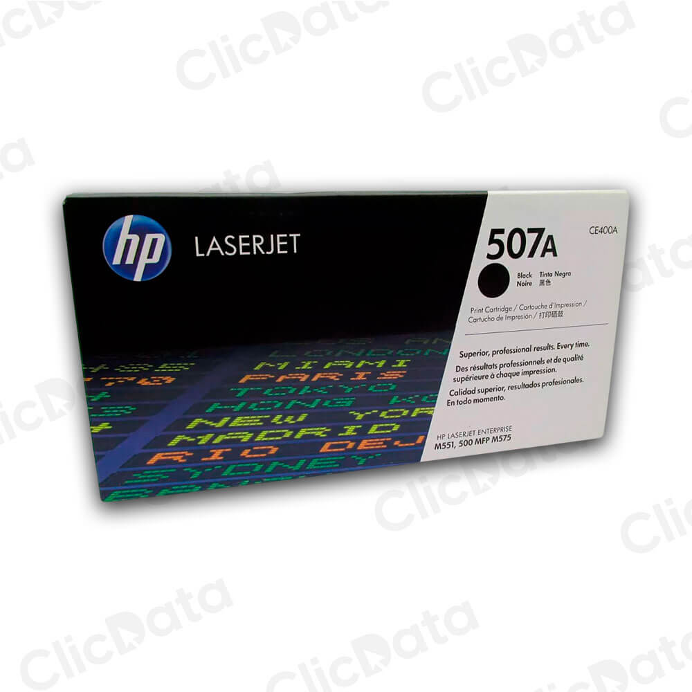 Toner Hp 507A Negro Ce400A 5,500 Pág M551n, M575dn Original
