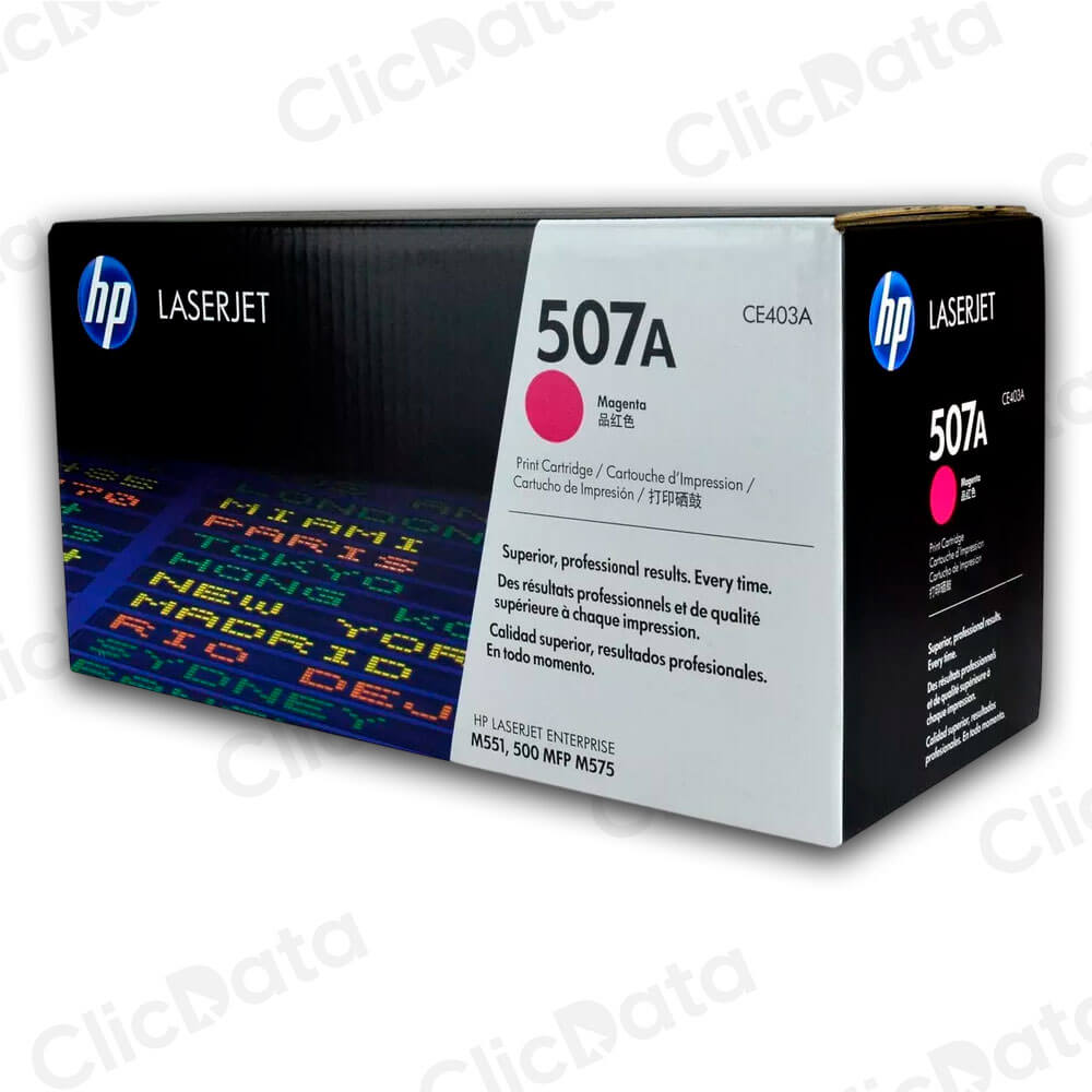 Toner Hp 507A Magenta Ce403A 6,000 Pág. M551n, M575dn Original