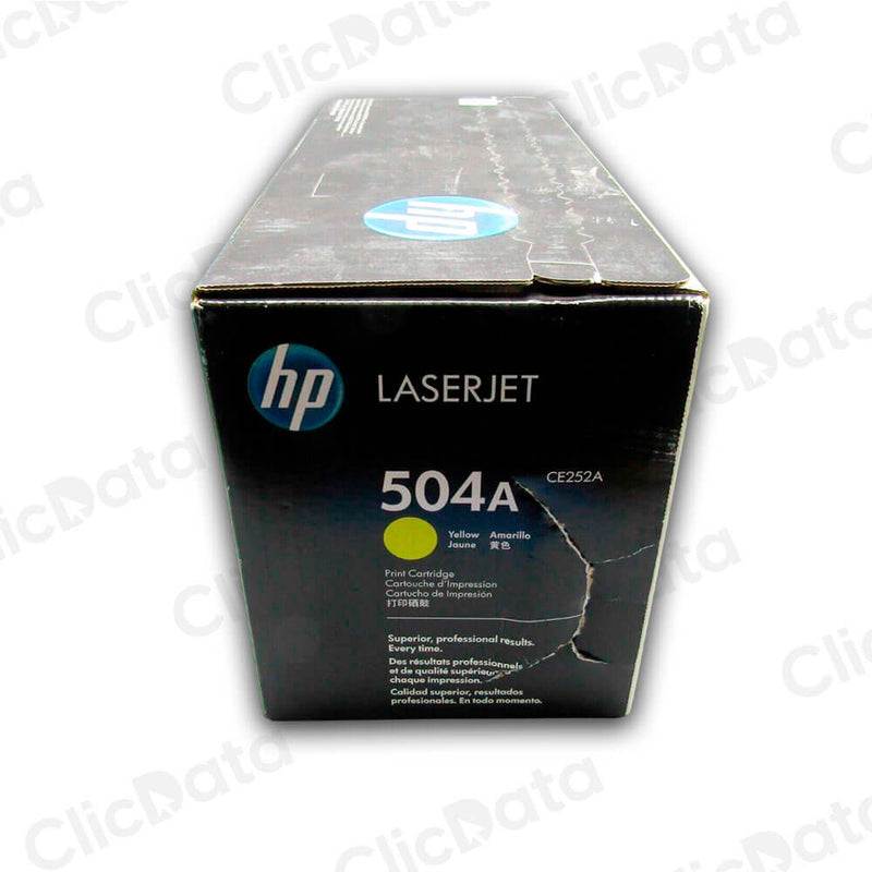 Toner Hp 504A Yellow Ce252A 7,000 Pág. CP3525, CP3520 Original
