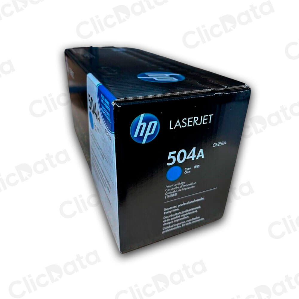 Toner Hp 504A Cyan Ce251A 7,000 Pág. CP3525, CP3520 Original