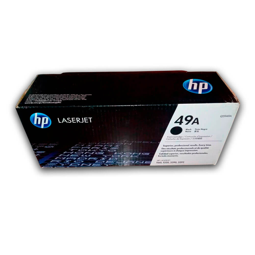 Toner Hp 49A Black Q5949A 2,500 Pág. 1160, 1320N, 3392 Original