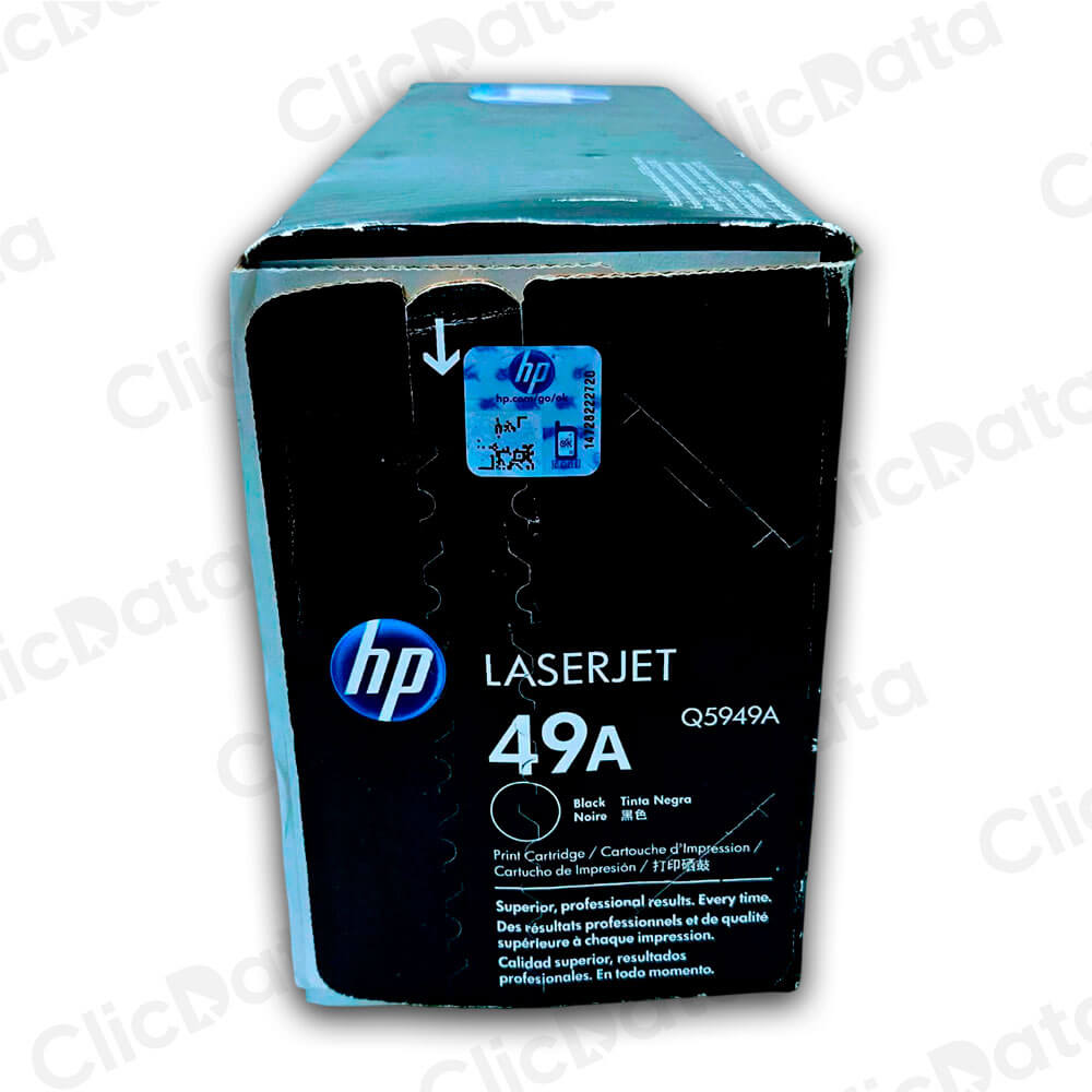 Toner Hp 49A Black Q5949A 2,500 Pág. 1160, 1320N, 3392 Original