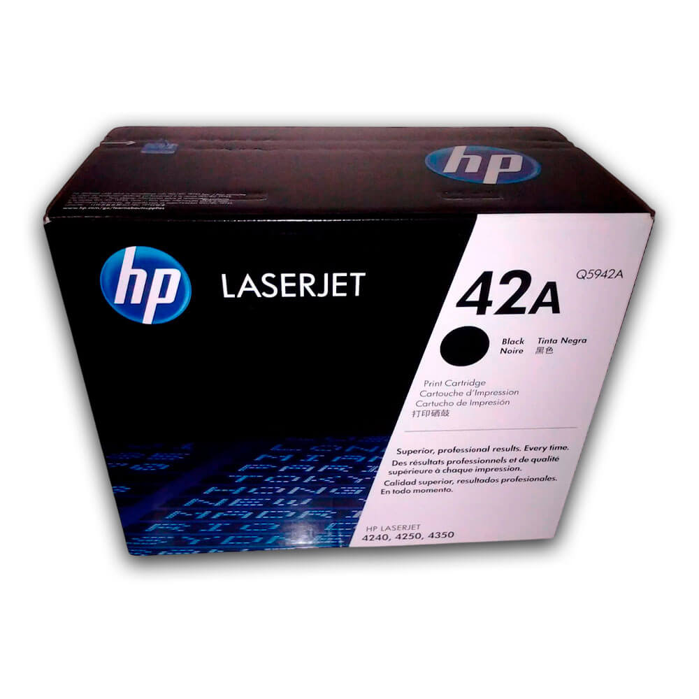 Toner Hp 42A Negro Q5942A 10,000 Pág. 4240n, 4250dtn Original