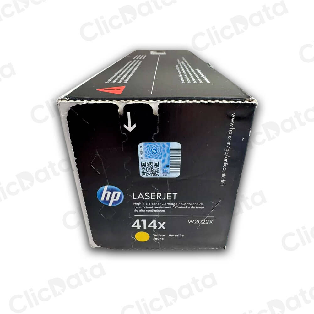 Toner Hp 414X Yellow W2022X 6,000 Pág. M479fdw, M454dw Original