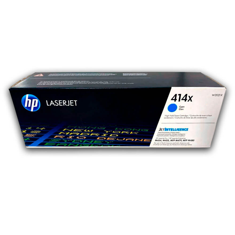 Toner Hp 414X Cyan W2021X 6,000 Pág. M479fdw, M454dw Original
