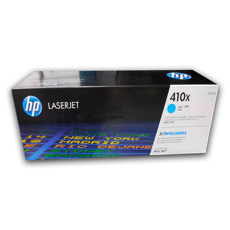 Toner HP 410X Cyan CF411X 5,000 Pág. M452, M477, M377 Original