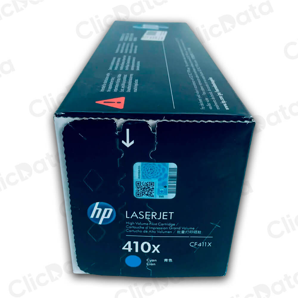 Toner HP 410X Cyan CF411X 5,000 Pág. M452, M477, M377 Original