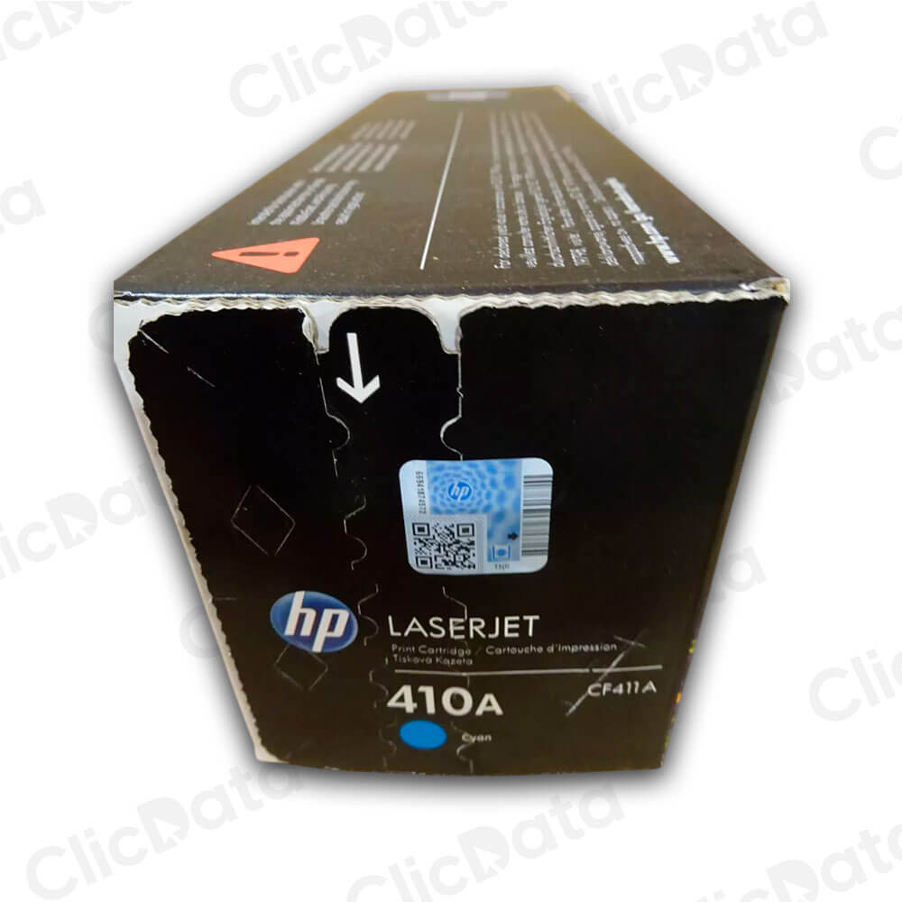 Toner Hp 410A Cyan Cf411A 2,300 Pág. M452n, M477f Original