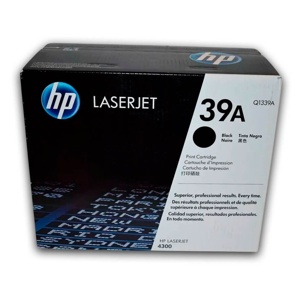 Toner Hp 39A Negro Q1339A 18,000 Pág. 4300, 4300DTN Original