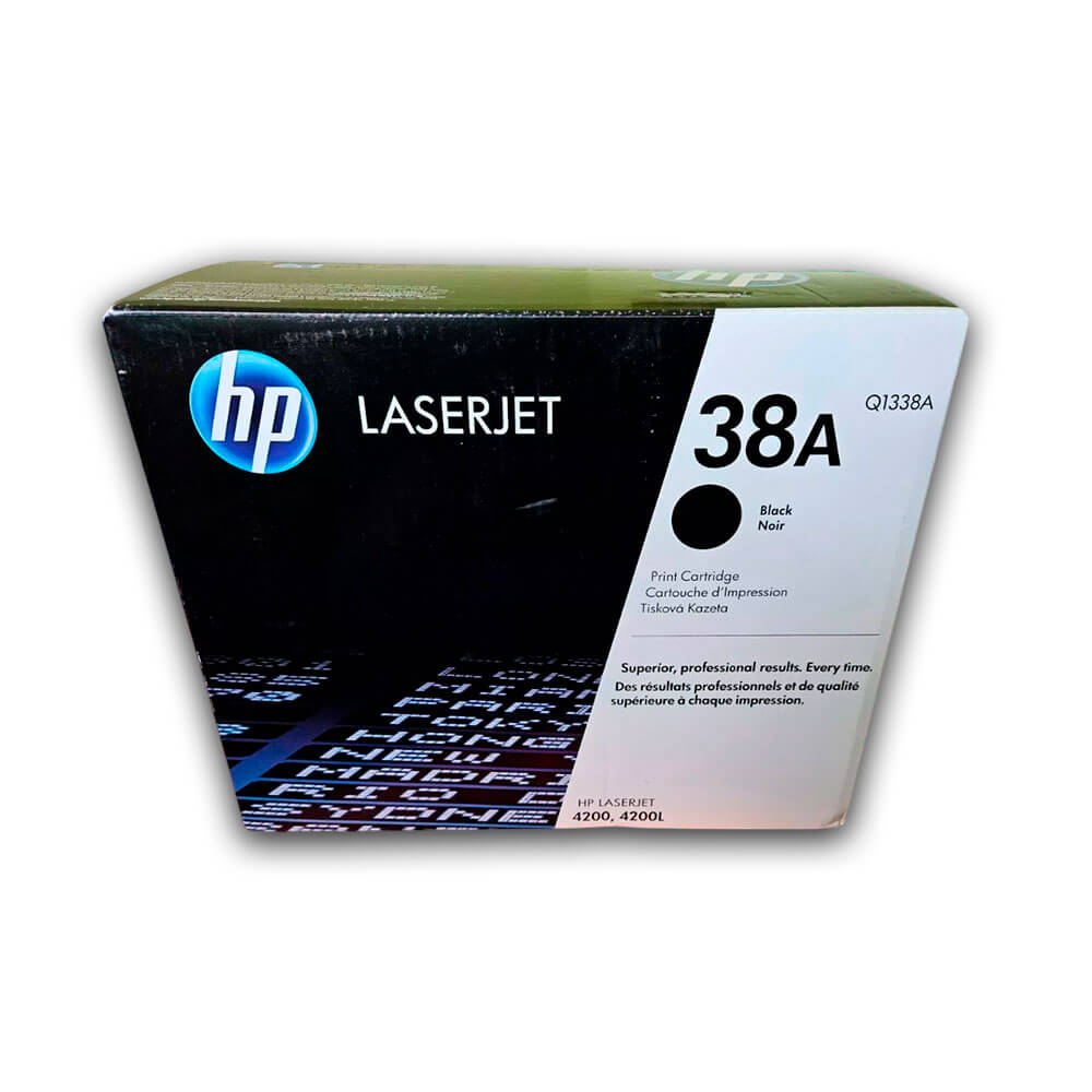 Toner Hp 38A Negro Q1338A 12,000 Pág. 4200 Original