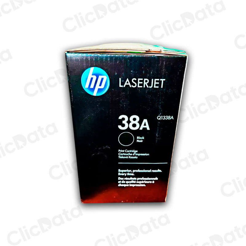 Toner Hp 38A Negro Q1338A 12,000 Pág. 4200 Original