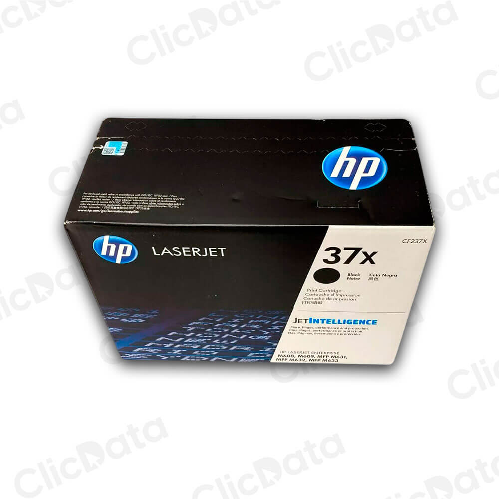 Toner Hp 37X Negro CF237X 25,000 Pág. M631dn, M632h Original