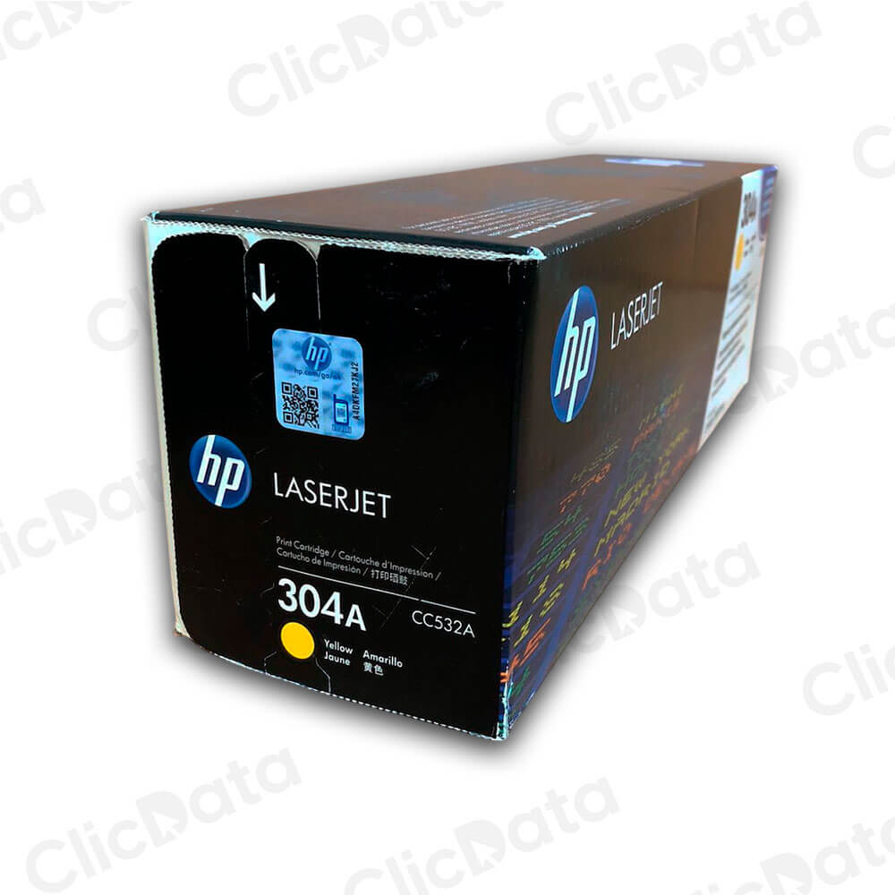 Toner Hp 304A Yellow Cc532A 2,800 Pág. CP2025, CM2320 Original