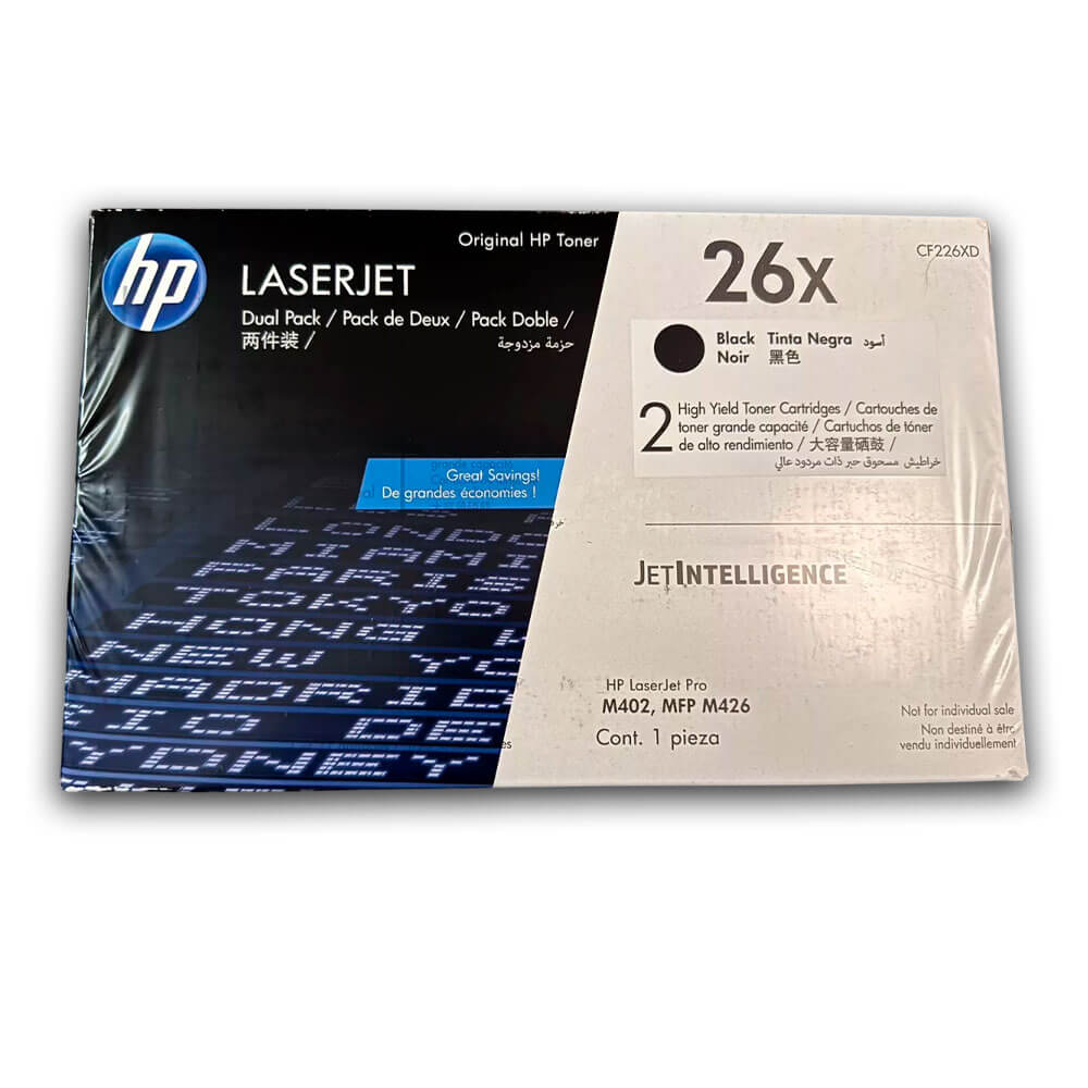Toner Hp 26X Negro Cf226Xd 18K Pág. M402d, y M426dw Original