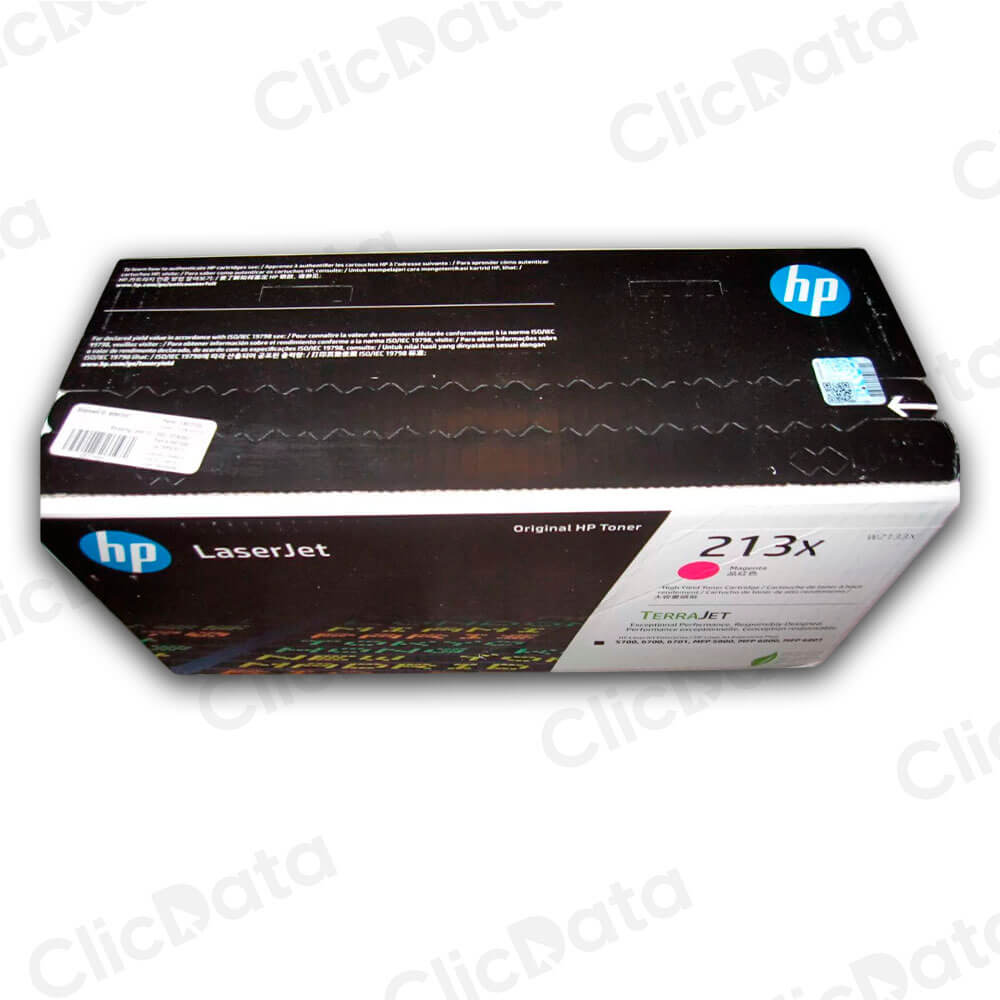 Toner Hp 213X Magenta W2133X 6,000 Pág. 5700, 6800, X677 Original