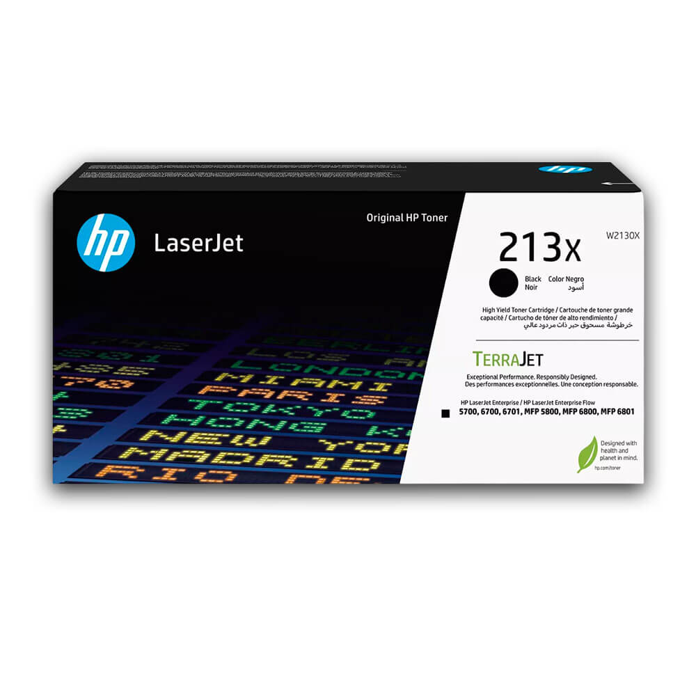 Toner Hp 213X Black W2130X 9,000 Pág. 5700, 6800, X677 Original