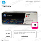 Toner Hp 312A Magenta Cf383A 2,700 Pág. M476dn, Pro 400 Original