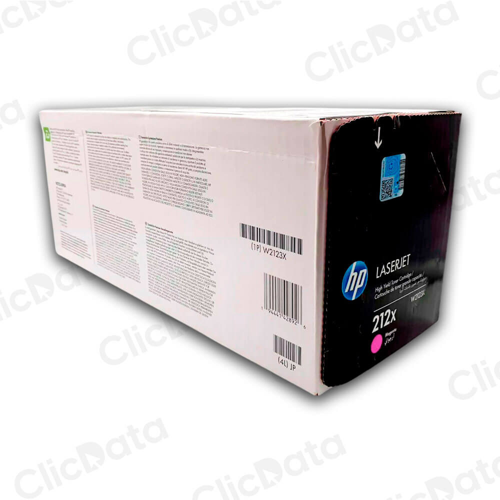 Toner Hp 212X Magenta W2123X 10K Pág. M554dn, M578dn Original