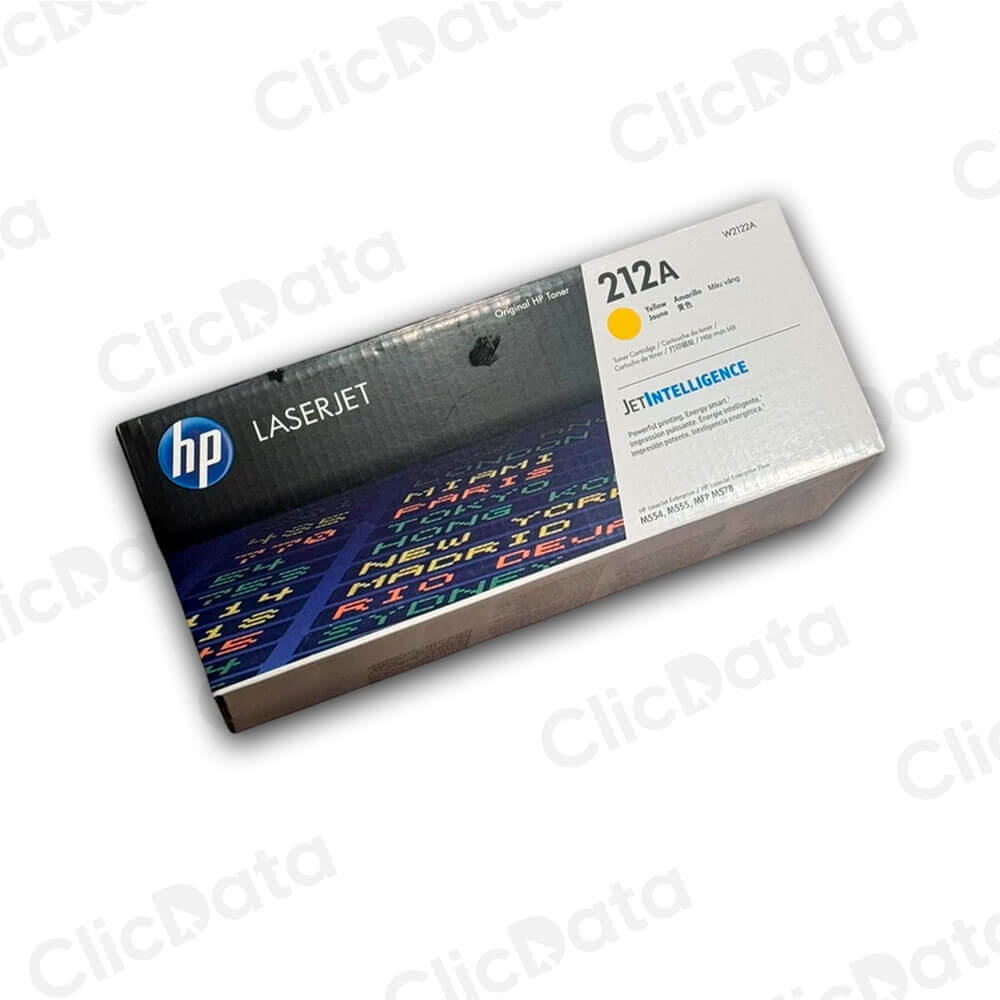 Toner Hp 212A Yellow W2122A 4,500 Pág. M554dn, M578dn Original