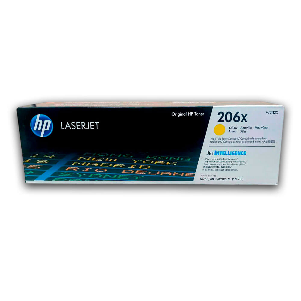Toner Hp 206X Yellow W2112X 2.450 Pág. M283cdw, M255dw Original