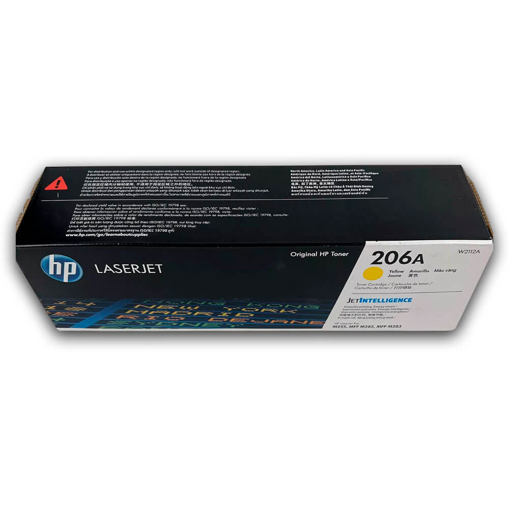 Toner Hp 206A Yellow W2112A 1,250 Pág. M283fdw, M255 Original