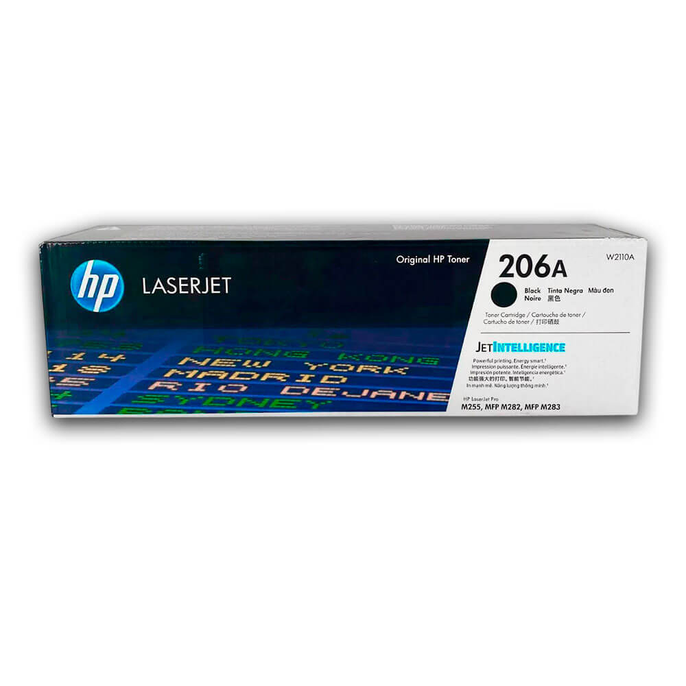 Toner Hp 206A Black W2110A 1,350 Pág. M283fdw, M255dw Original