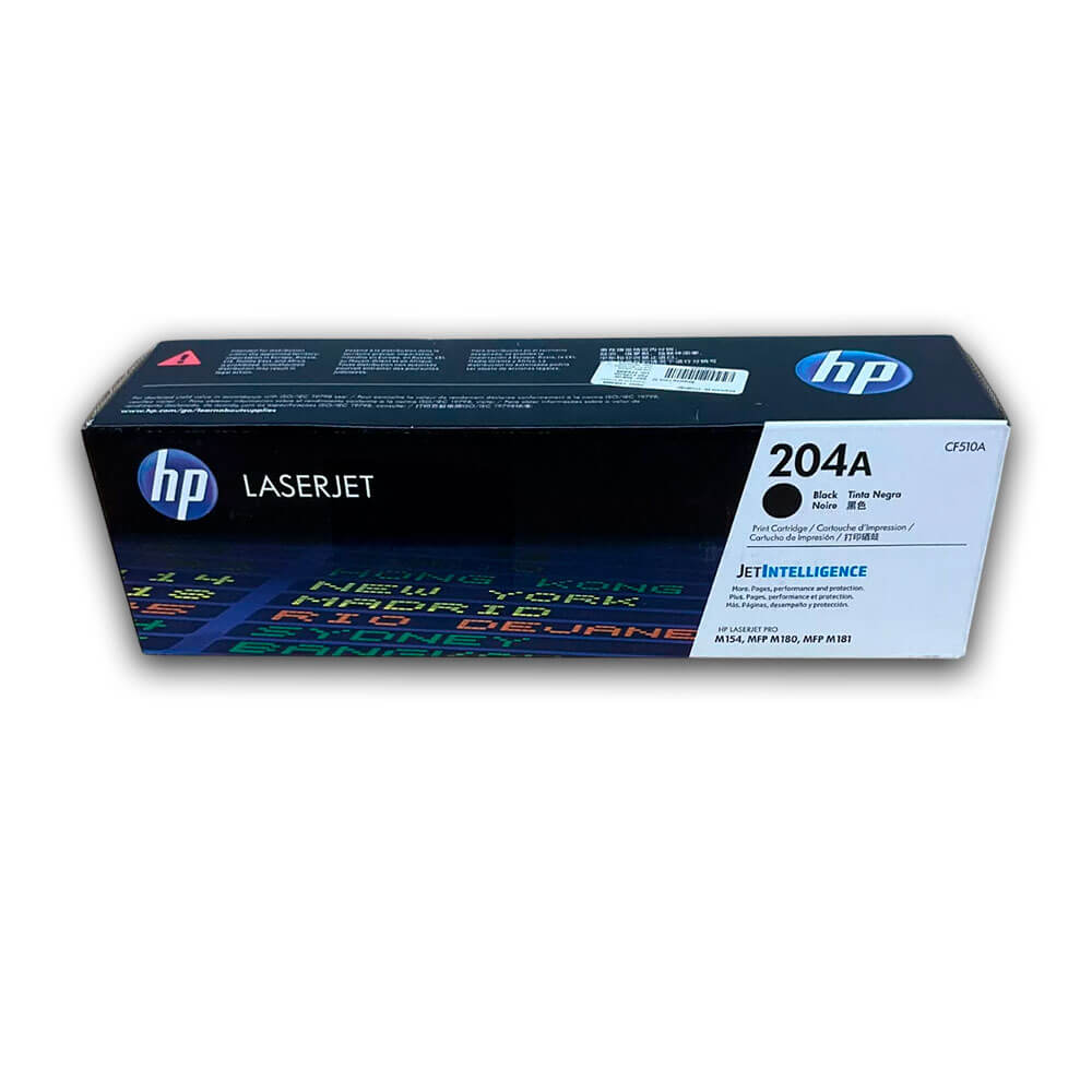 Toner Hp 204A Negro Cf510A 1,100 Pág. M181fw, M180nw Original