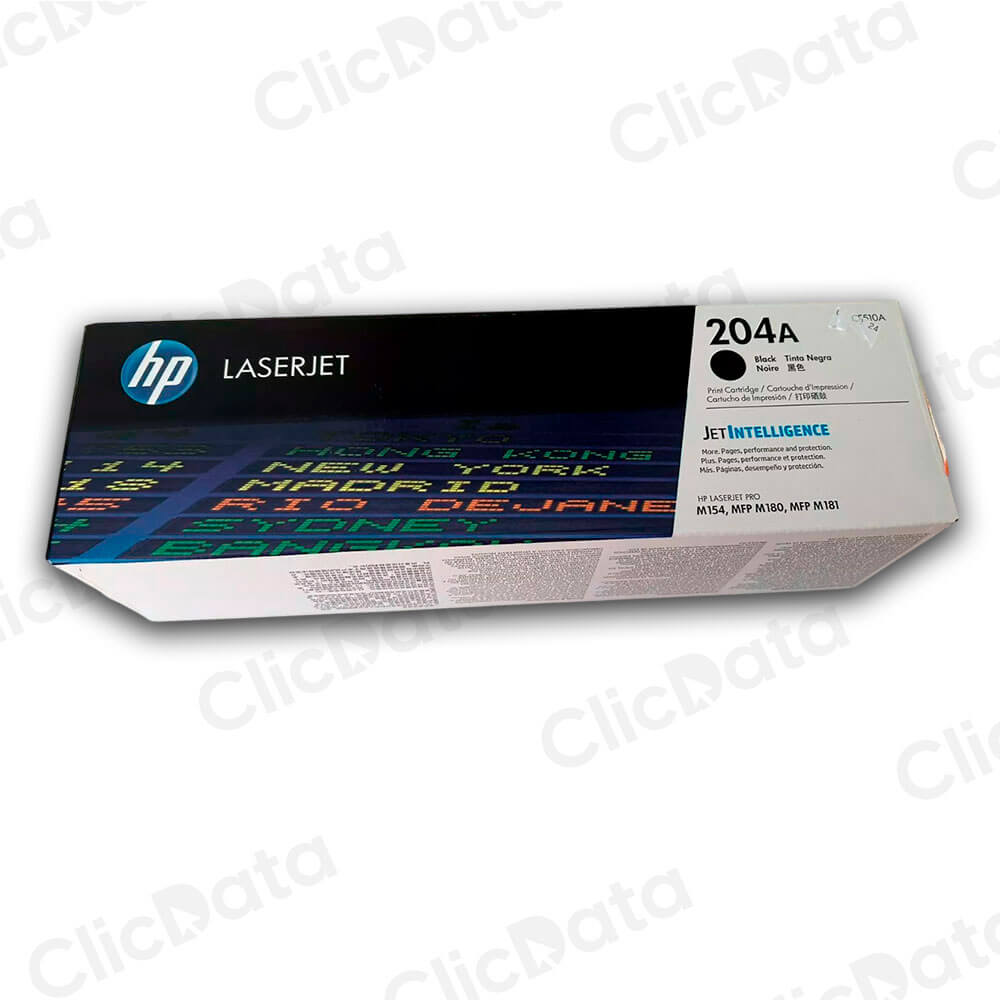 Toner Hp 204A Negro Cf510A 1,100 Pág. M181fw, M180nw Original