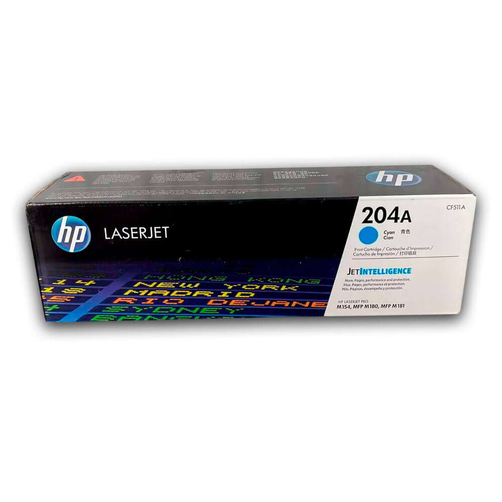 Toner Hp 204A Cyan CF511A 900 Pág. M181fw, M180nw Original
