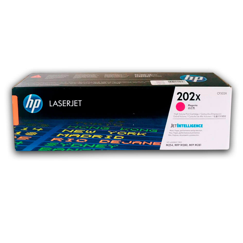 Toner Hp 202X Magenta Cf503X 2,500 Pág. M280, M281fdw Original