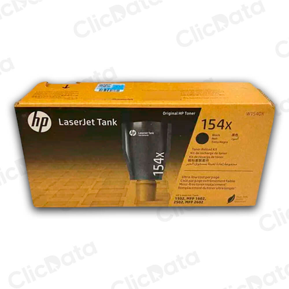 Toner HP 154X Negro W1540X 5,000 Pág. 1602a, 2602dn Original
