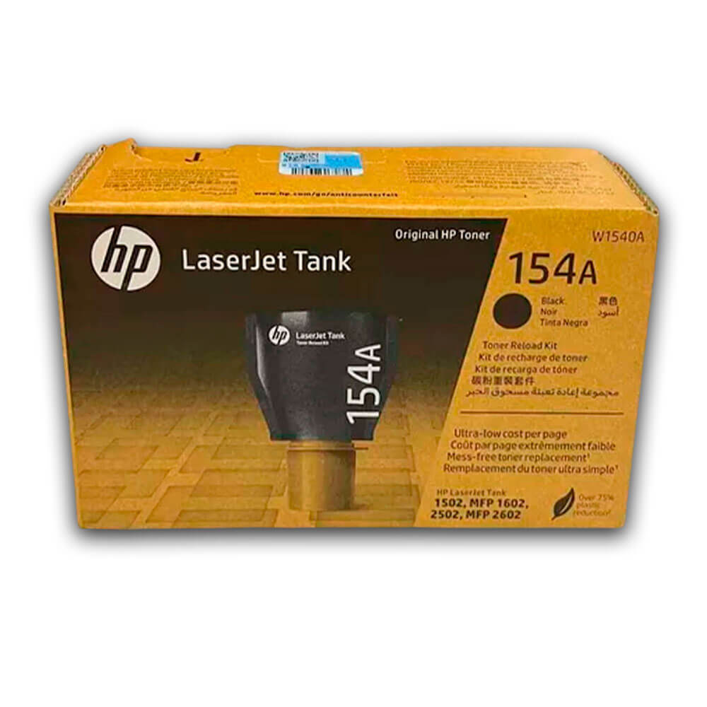 Toner HP 154A Negro W1540A 2,500 Pág. 1602a, 2602dn Original