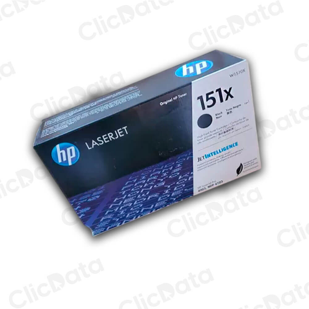 Toner HP 151X Negro W1510X 9,700 Pág. 4103Fdn, 4003n Original