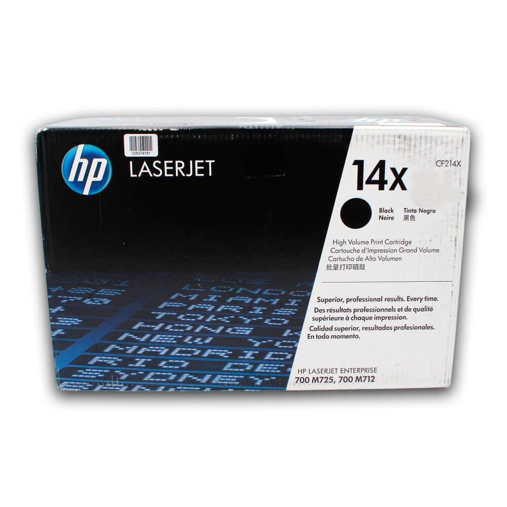 Toner Hp 14X Negro Cf214X 17,500 Pág. M712dn, M725dn Original