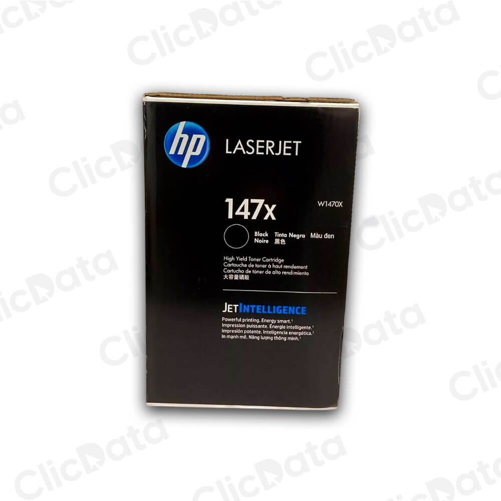 Toner HP 147X W1470X Black 25,200 Páginas M635, M637 Original