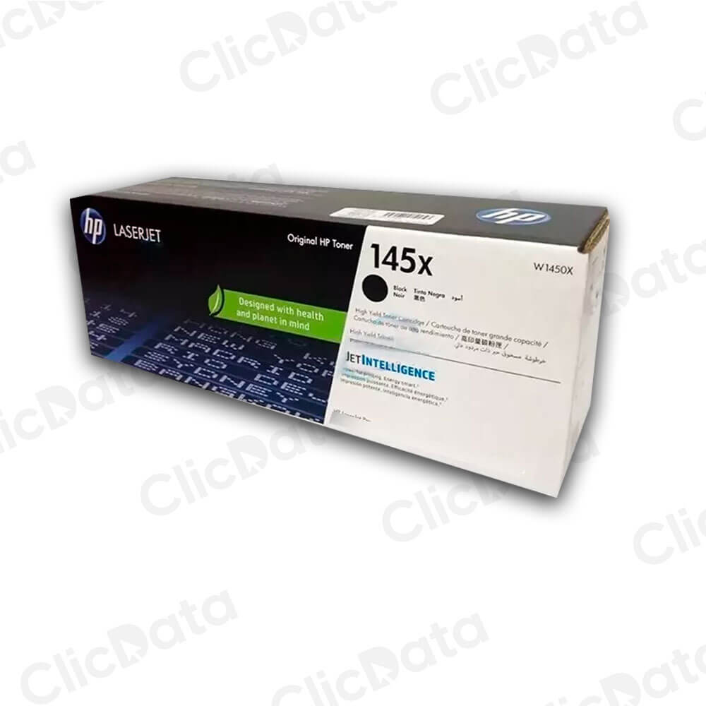 Toner Hp 145X Negro W1450X 3,800 Pág. 3108fdw, 3008dn Original