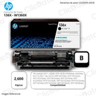 Toner Hp 136X Black W1360X 2,600 Pág. M211, M236dw Original