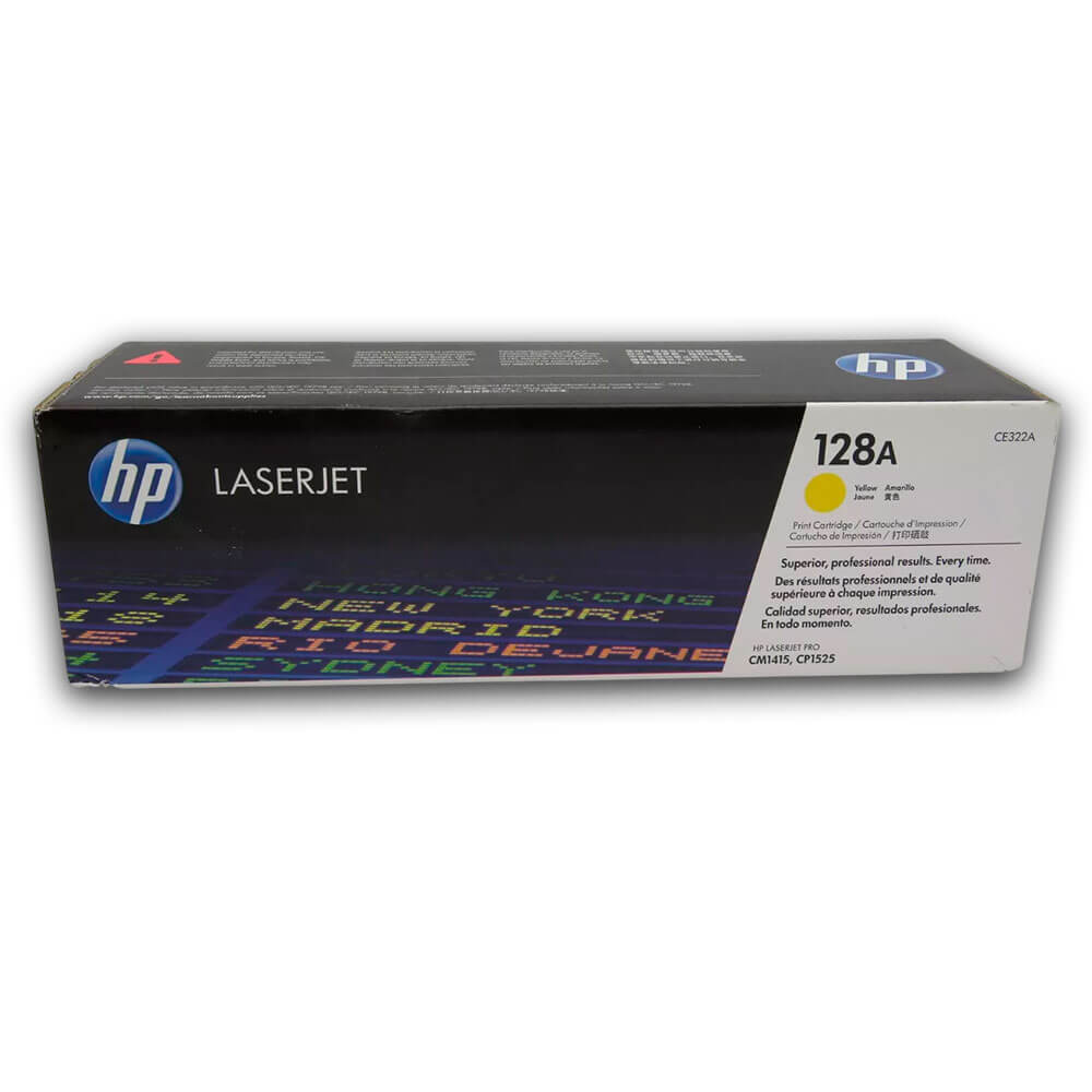 Toner Hp 128A Yellow CE322A 1,300 Pág. CP1525, CM1410 Original