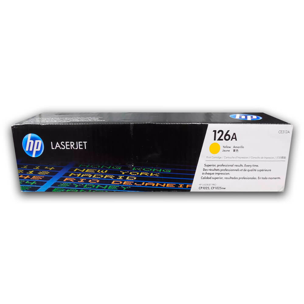 Toner HP 126A CE312A Yellow 1,000 Pág CP1025nw, M175nw Original