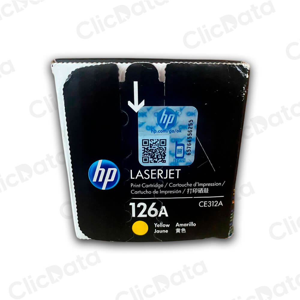 Toner HP 126A CE312A Yellow 1,000 Pág CP1025nw, M175nw Original