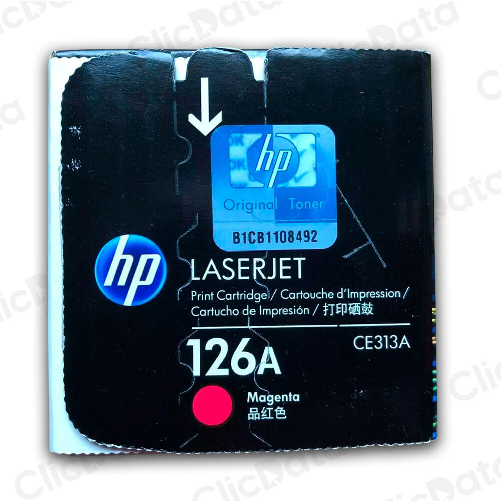 Toner Hp 126A Magenta Ce313A 1,000 Pág CP1025nw, M175nw Original