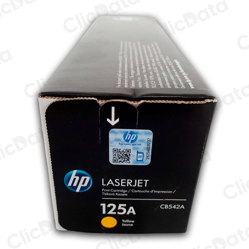 Toner Hp 125A Yellow CB542A 1,400 Pág. CP1515, CP1518 Original