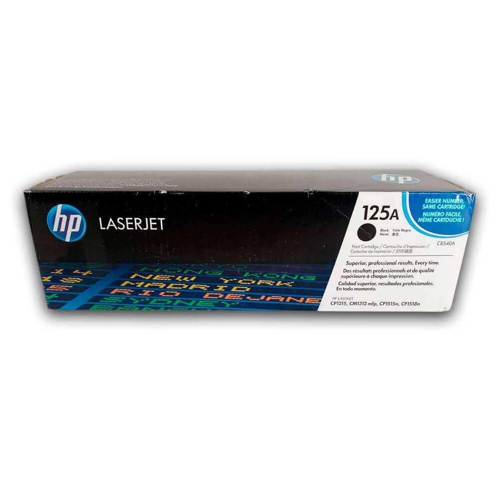 Toner Hp 125A Black Cb540A 2,200 Pág. CP1518, CM1312 Original