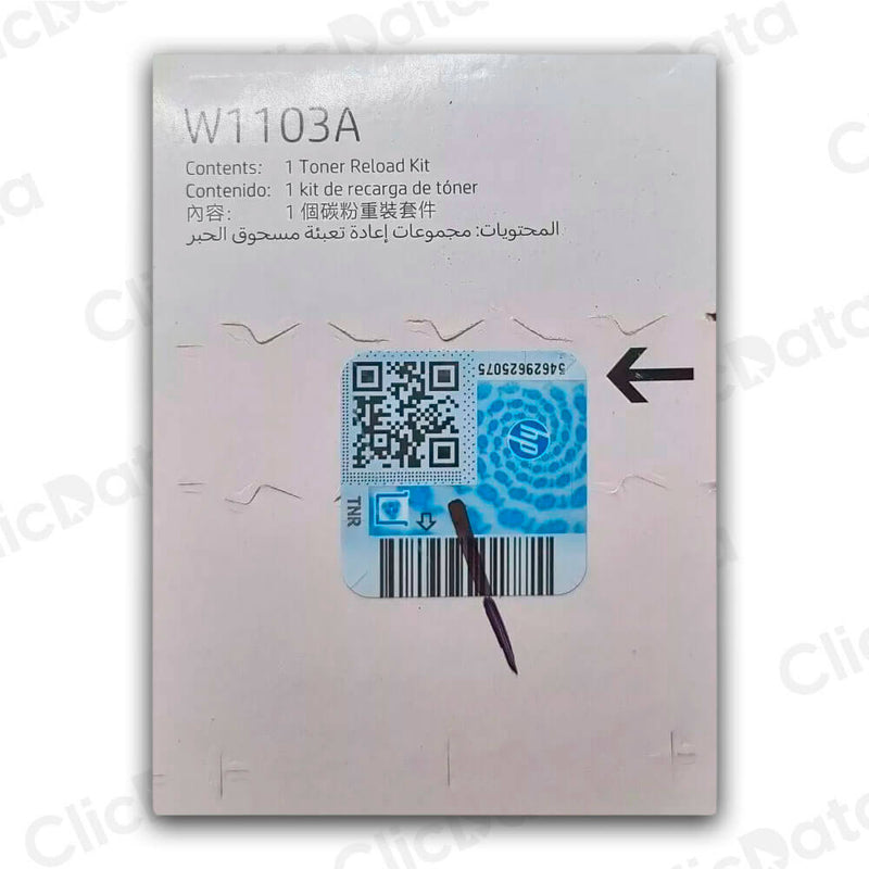 Toner Hp 103A Negro W1103A 2,500 Pág. 1000w, 1200w Original