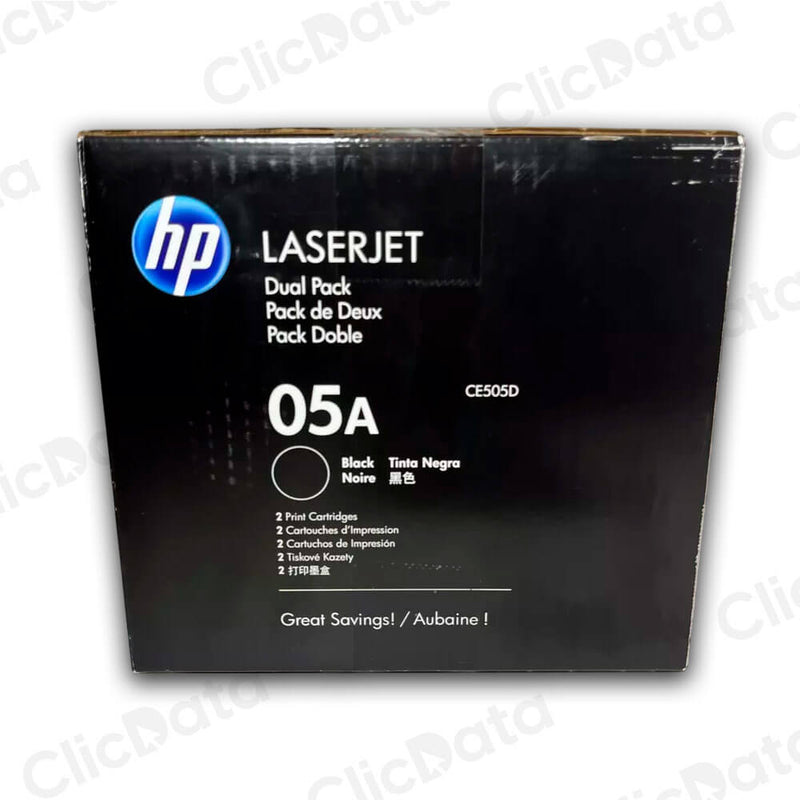 Toner Hp 05D Negro Ce505D 2,300 Pág. P2030, P2035n Original