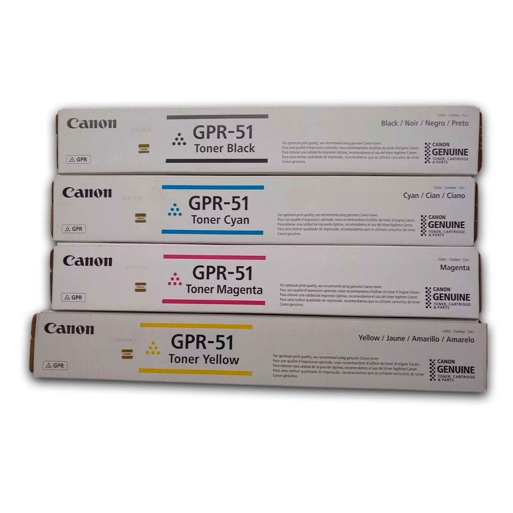 Juego de Toner Canon GPR-51 Negro y color C250iF, C350iF Original