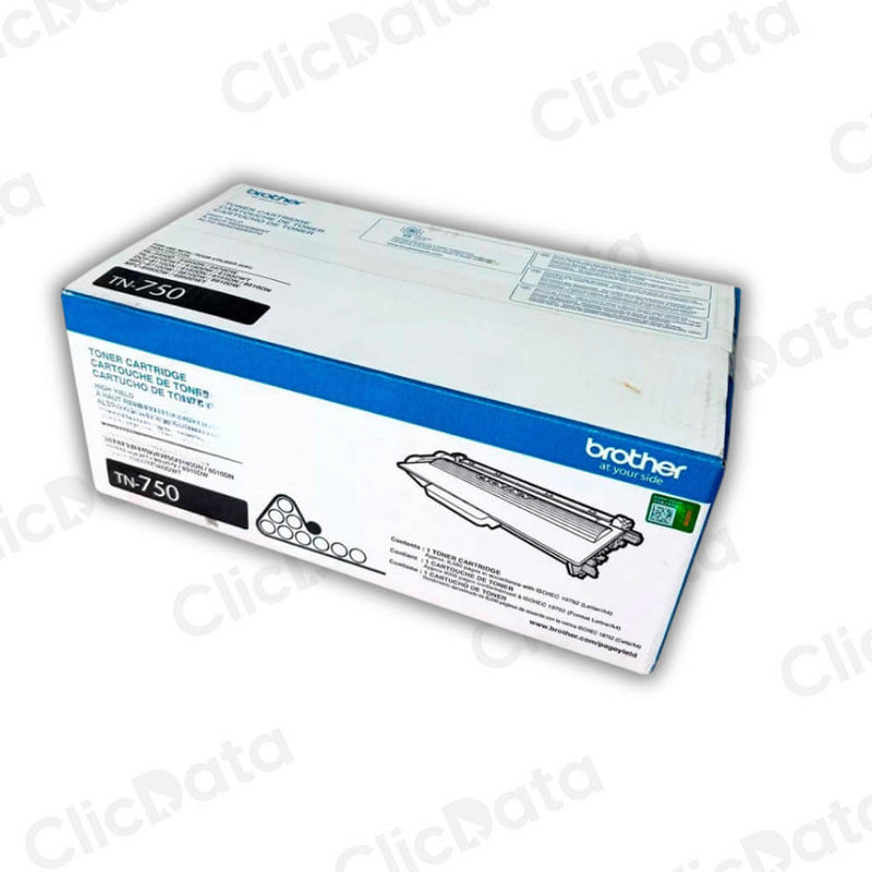 Toner Brother TN 750 Negro 8,000 Pág. HL 5450DN, 8910DW Original