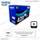 Toner Brother TN 420 Negro 1,200 Pág. hl 2132, hl2250 Original
