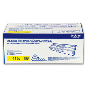 Toner Brother TN 416Y Yellow 6,500 Pág. HL-L8260CDW Original