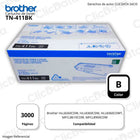 Toner Brother TN 411Bk Negro 3,000 Pag HL L8260CDW Original